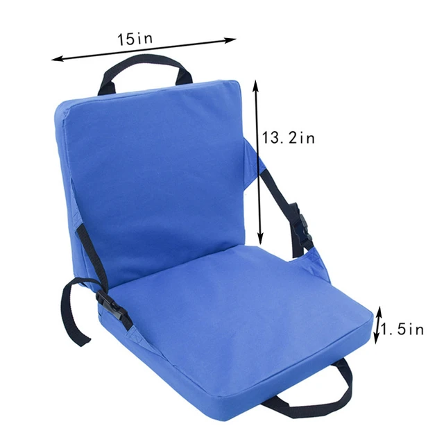 Stadium Seat Cushion Back Support Folding Chair Cushion with Handle &  Shoulder Strap Folding Chair Pad Portable for Concerts - AliExpress