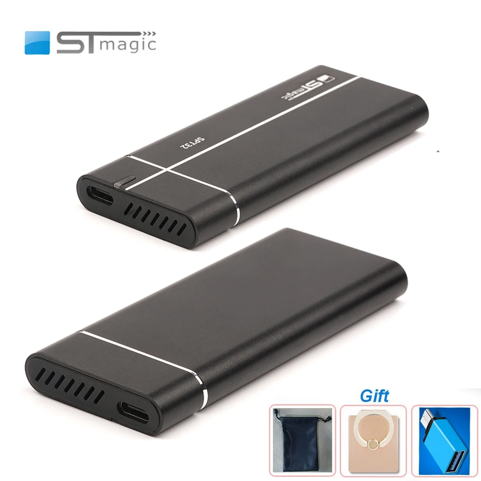Stmagic Spt32 Schnelle kühlung Externe SSD festplatte 128GB SSD 512GB 1TB Tragbare SSD NVM2 Sata 3