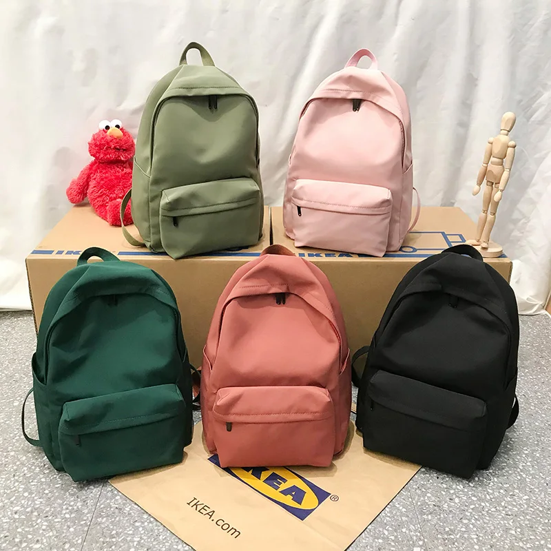 HOCODO Backpack Travel-Bag Girls Women Mochila Shoulder Teenage Nylon Solid for Multi-Pocket