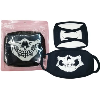 

5Pc Multi-Style Anime Cartoon Fluorescence in the dark Face Mouth Masks Anti Haze Dust Cotton Dustproof Reusable Mouth Face Mask