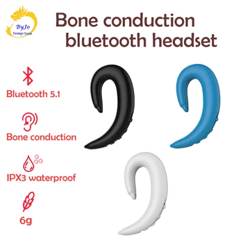 

Bone conduction earphones Bluetooth wireless waterproof earphones sports stereo ear-hook earphones lightweight non-ear earphones