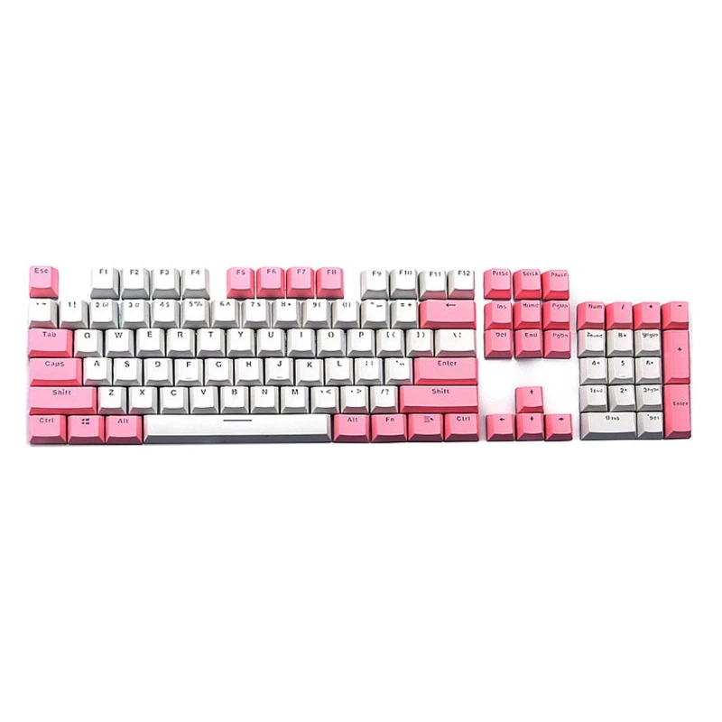 Полупрозрачные двухстворчатые PBT 104 KeyCaps с подсветкой для клавиатуры Cherry MX