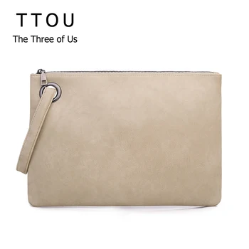 

Fashion Solid Women's Day Clutch Bag PU Leather Female Envelope Handbag Zipper Evening Party Bag Lady Casual Clutches Handbag