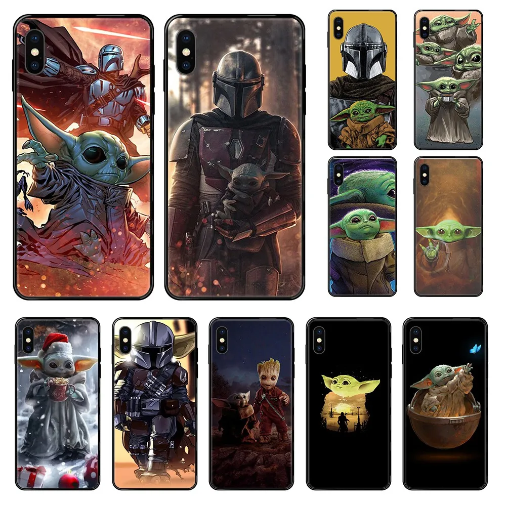 С принтом Звездные войны Детские йода Красивая задняя крышка чехол для