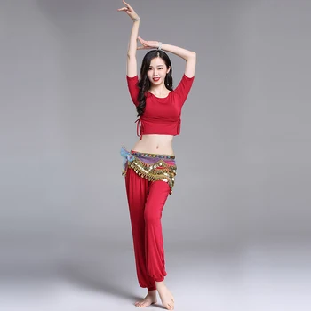 

Belly Dance Practice Clothes Beginner Set 2019 New Modal Women Sexy Bottoming Clothes Oriental Dance Practice Clothes Set