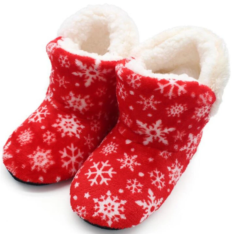 

Women Snow Boots 2019 Solid Flat With Plush Warm Snow booties Suede Winter ankle boots Home Ladies Shoes bottes femme botas A40