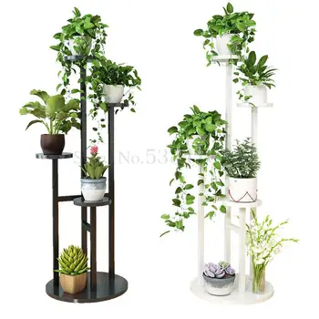 

Green Flower Shelf Indoor Multi-layer Special Offer Living Room Balcony Province Space Hanging Frame Floor Wrought Iron Meat Flo