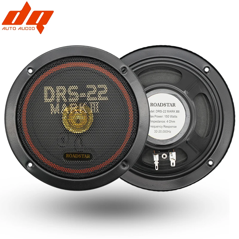 2pcs65Inch150WCarCoaxialSpeakerSetVehicleDoorAutoAudio