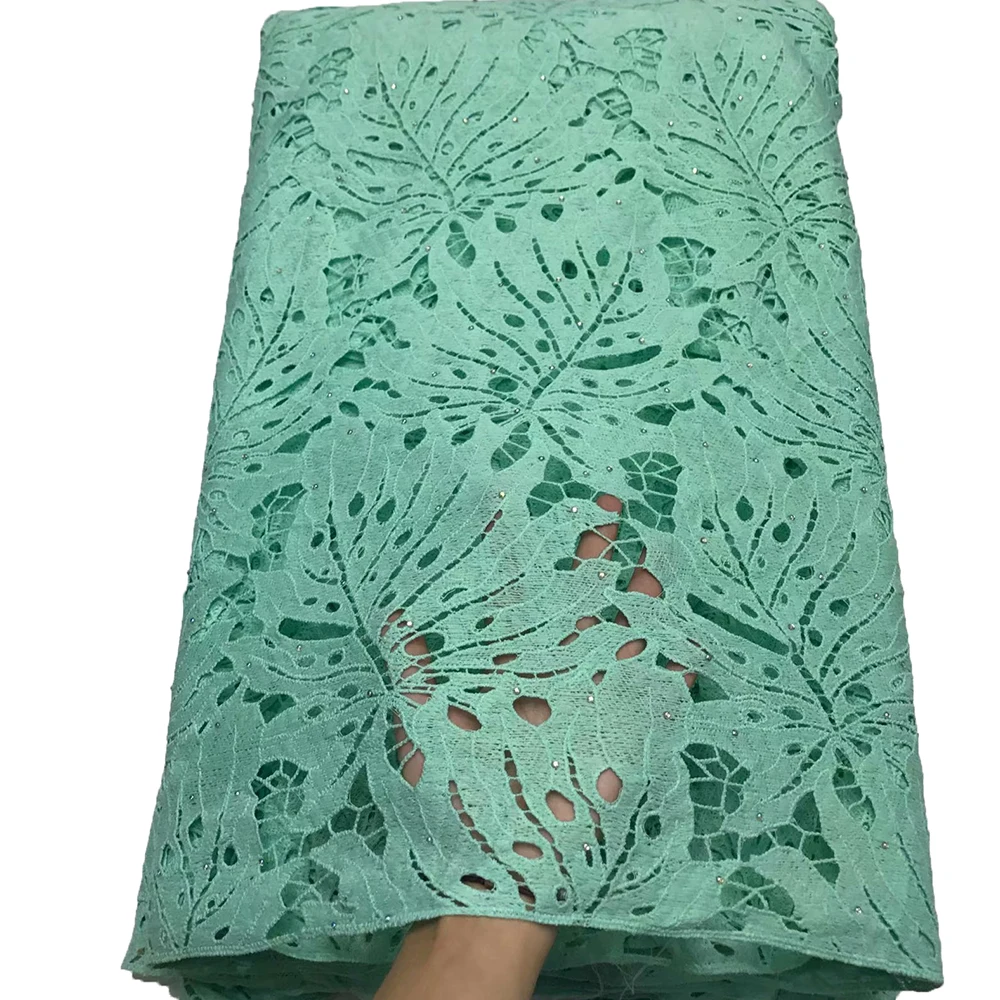 Новейшая африканская вышивка кленовый лист кружевная ткань высокого качества камни французский молочный шелк ткань для вечерние платья 4,6 ярдов