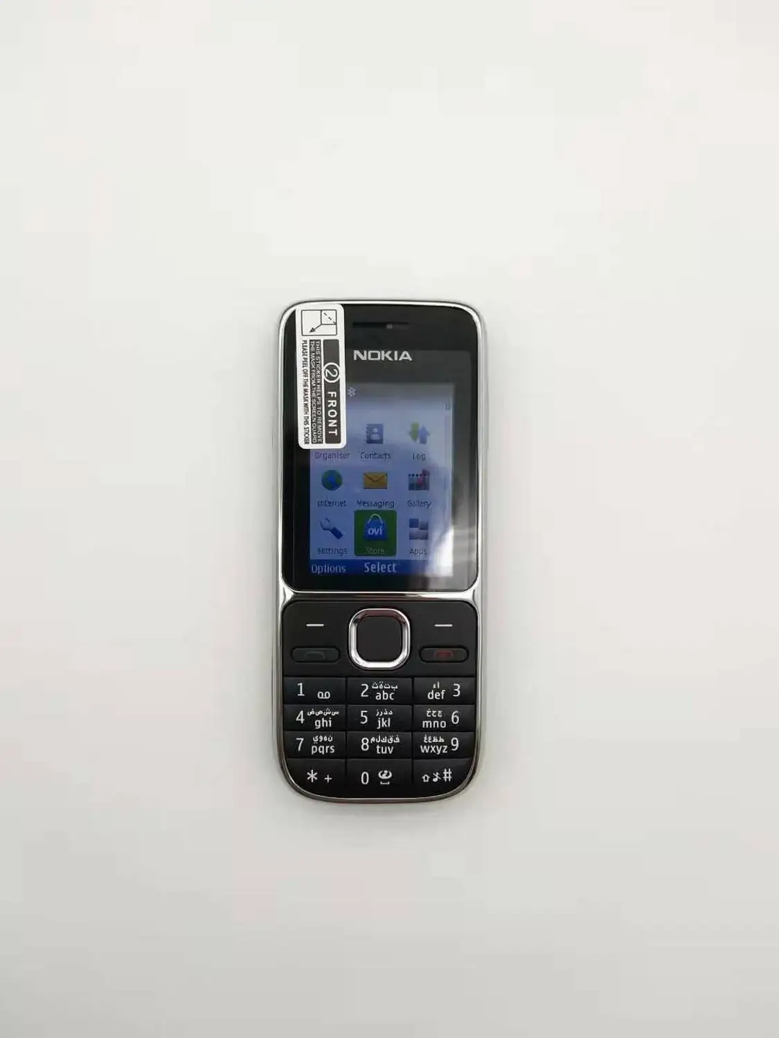 Черный Nokia C2-01 разблокированный мобильный телефон C2 2," 3.2MP Bluetooth русский и Иврит Клавиатура Восстановленный GSM/WCDMA 3g телефон - Цвет: Черный