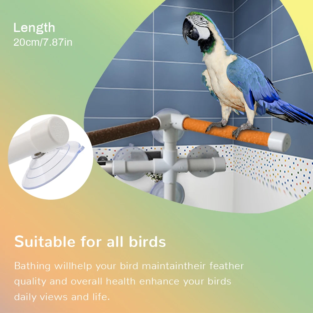 Parrot Ванна Душ стоящая платформа стойка попугай скалолазание и кусание душ окунь попугай птица игрушка случайный цвет