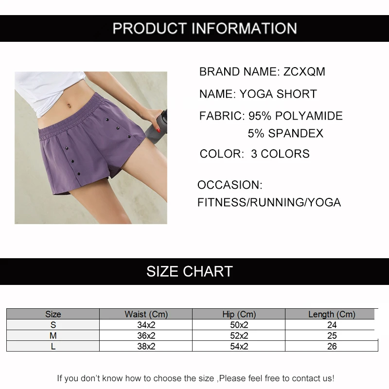 Fashion-Design-Women-Sport-Shorts-Yoga-Fitness-Running-Workout-GYM-Black-White-Color-Double-Layer-Fashion
