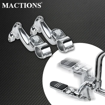 

Motorcycle 360 Degree Adjustable Highway Peg Mounting Kit 1-1/4" 32mm For Harley 1984-2019 2020 Touring Dyna Softail Sportster