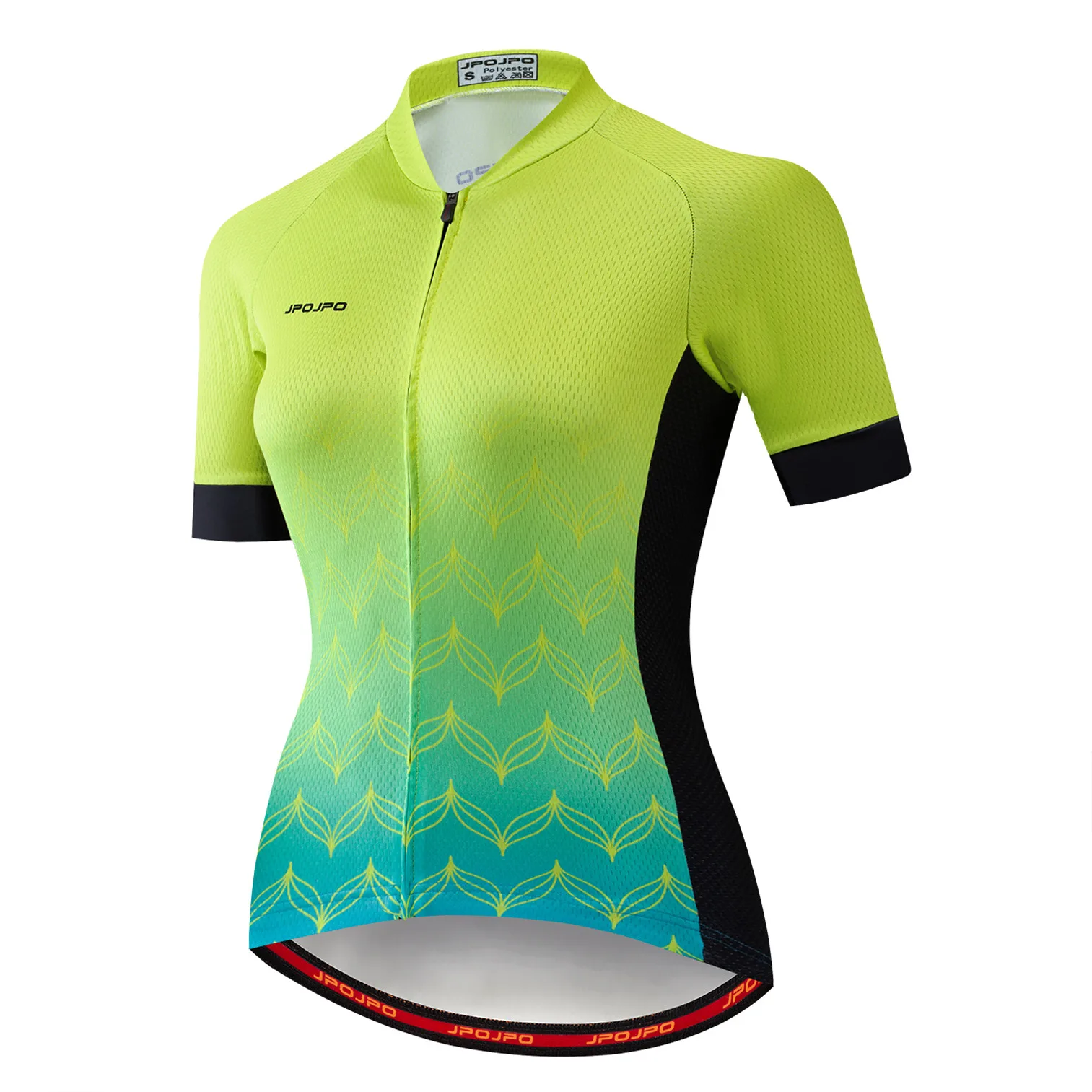 thumbnail image 1 of Maillot de ciclismo para mujer, camiseta de manga corta para ciclismo de montaña o carretera, color naranja y rosa, 1 of 5