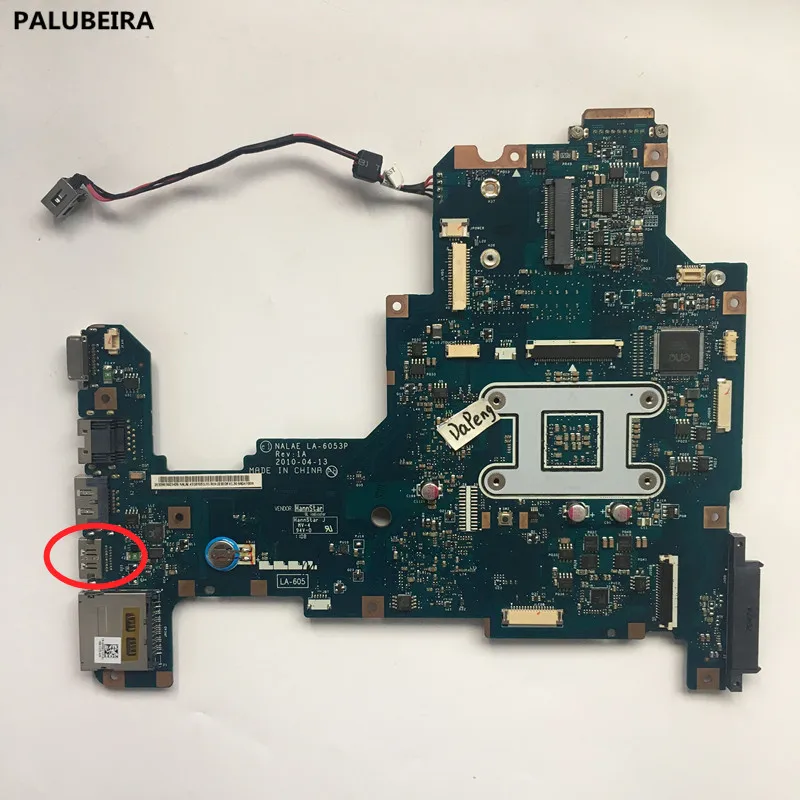 PALUBEIRA K000103970 материнская плата для ноутбука Toshiba Satellite L670D L675D материнская плата LA-6053P ноутбука с HDMI портом протестирована