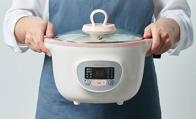 Home ceramic soup soup congee bird's nest electric stew J03