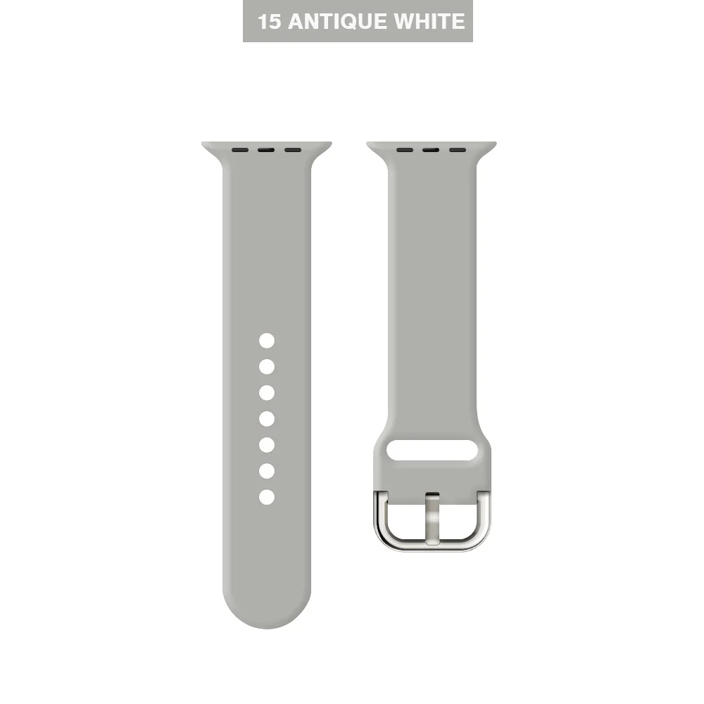 Мягкий силиконовый сменный спортивный ремешок для 38 мм Apple Watch Series1 2 42 мм наручный браслет ремешок для iWatch Sports Edition MU SEN - Цвет ремешка: Light Grey