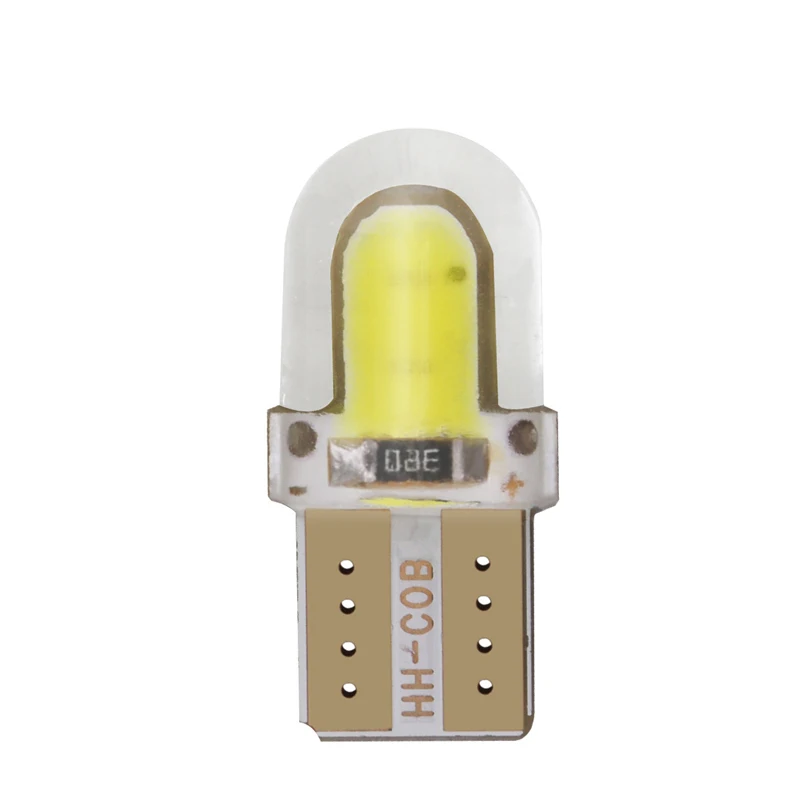 100 шт. t10 led w5w светодиодные, под шину CANBUS, для автомобиля Интерьер Свет 4smd 12 В Автомобильные Габаритные фонари яркие номерные знаки лампы COB инструмент свет