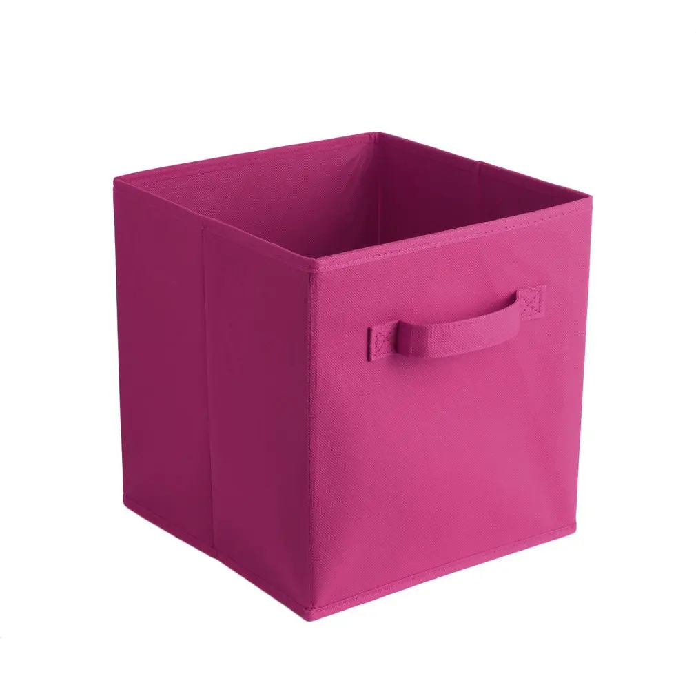 

Simple Storage Box Bag Non-Woven Fabric Folding Case For Bra Underwear Toy Snacks Sundries Organizer for Cloth Print Storage