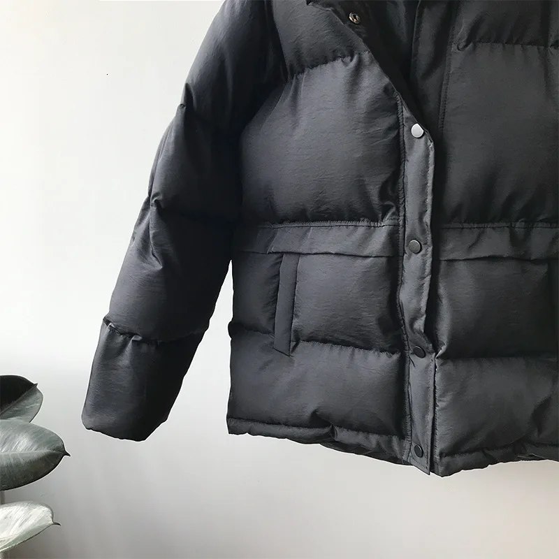 Куртка-пуховик стоячий воротник парка зимнее толстое теплое пальто Женская хлебная одежда корейская Студенческая верхняя одежда