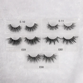 

Wholesale 10pcs 5D Mink Eyelashes Long Lasting Mink 3D False Lashes Natural Dramatic Volume Eyelashes Extension Thick Long NOBox
