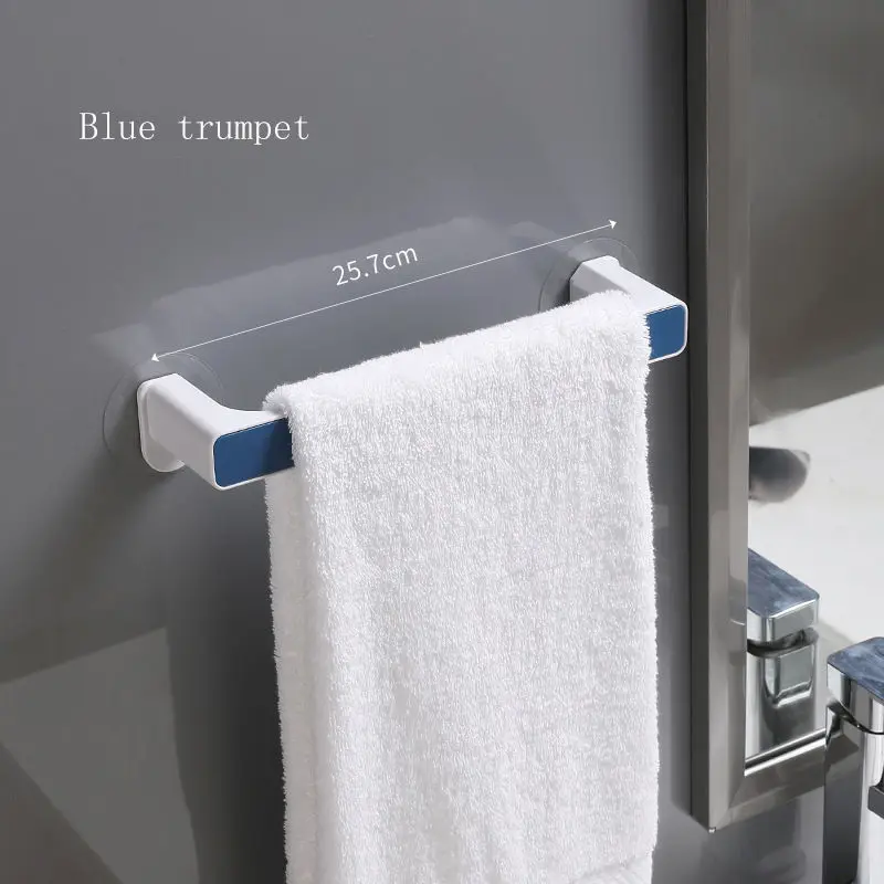 Self-Adhesive Towel Holder Rack, Wall Mounted Towel Hanger, Bathroom Bar, Shelf Roll Holder, Hanging Hook, Organizer
