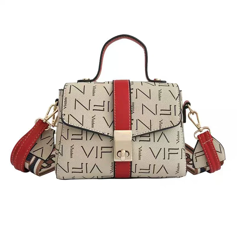 

JUILE Designer Fashion Letter printing Women Handbags Leather Small Flap Bag Luxury Crossbody Bag For Women Evening Clutch Purse
