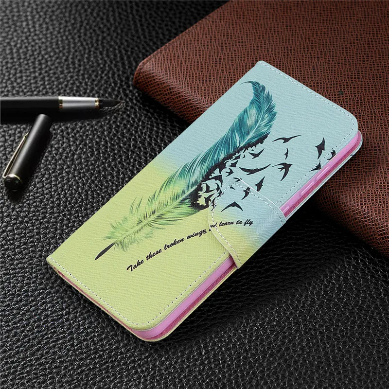 Redmi 9 Case on For Fundas Xiaomi Redmi 9 Leather Magnetic Flip Wallet Phone Cases na for Coque Xiomi Redmi 9 Case Cover Etui xiaomi leather case charging Cases For Xiaomi