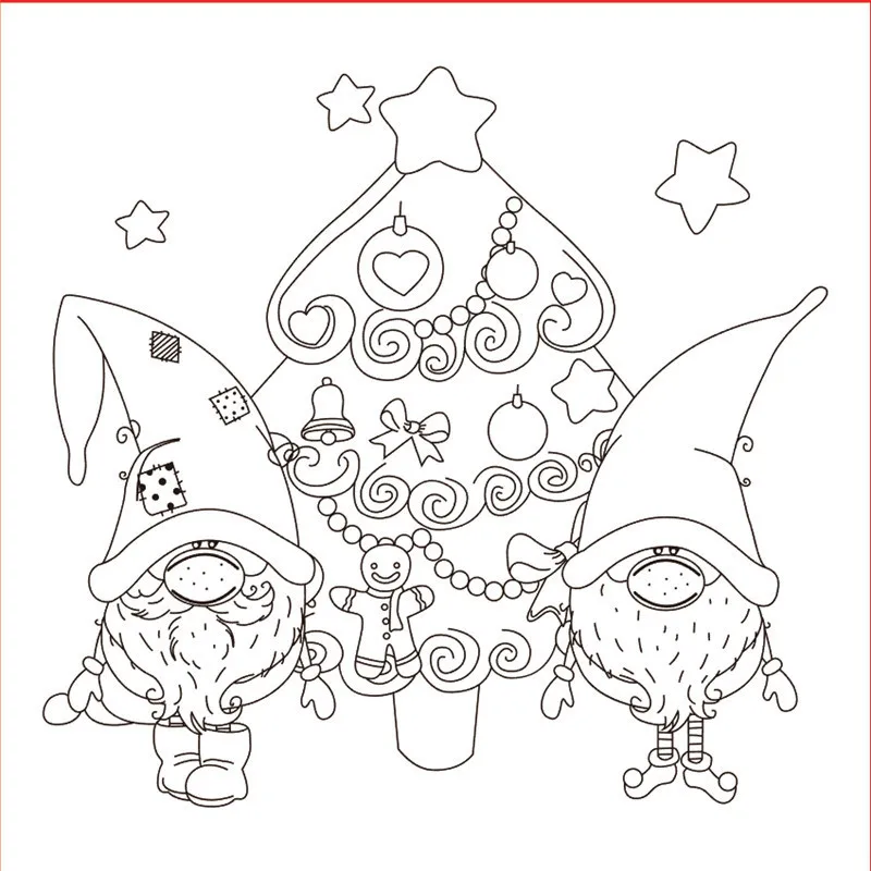 

10x10 Christmas Transparent Clear Stamps for Scrapbooking for DIY Card Making Cutting Crafts Stencil