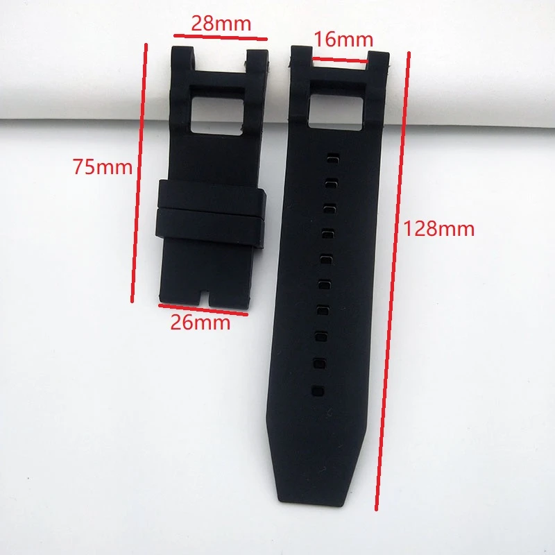 28mm Black Comfortable Silicone Watch Strap Replacement Bracelet For Invicta  Subaqua Noma Iii 50mm Watchband Waterproof Belt - Watchbands - AliExpress