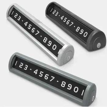 

1Pcs 117X25X16mm Temporary Stop Sign Car Numbers Stickers Hidden Form Metal Stop Sign License Plate Telephone Number Plate