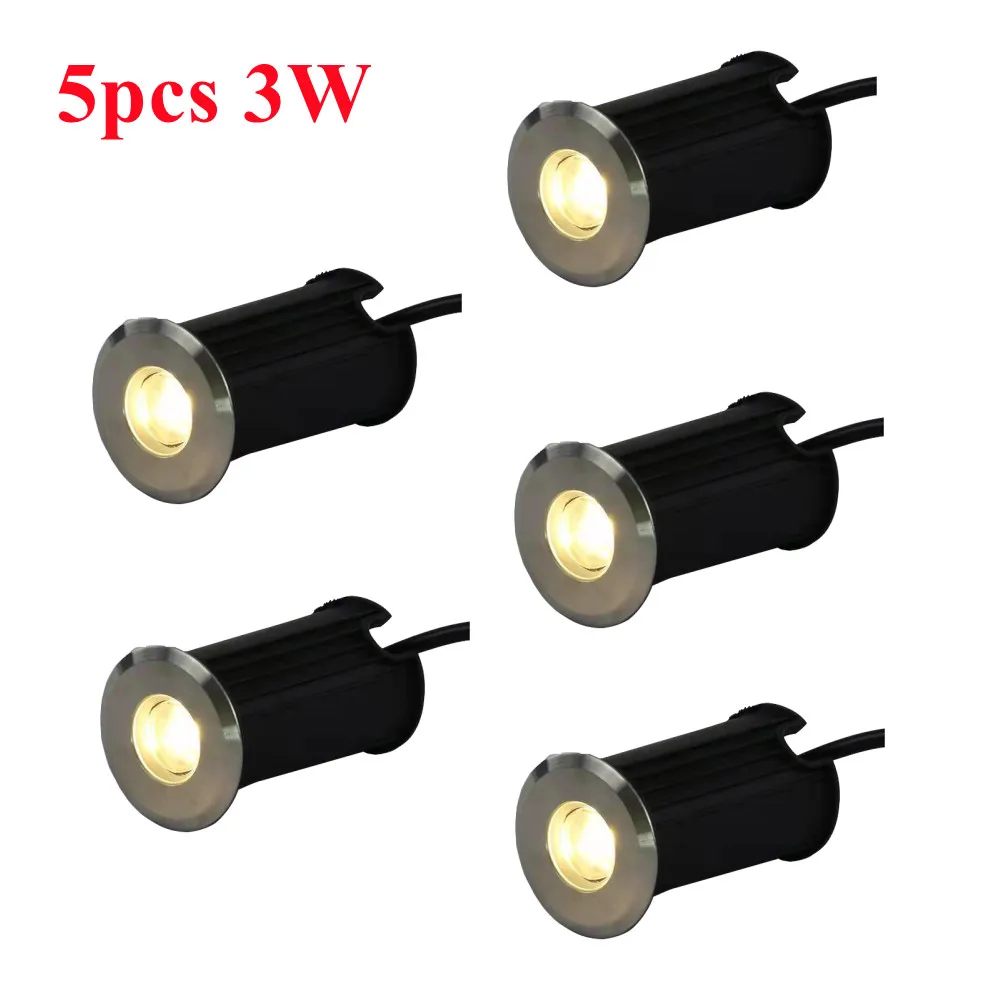 IP68 3W Waterproof LED Underground Light Outdoor Ground Garden Path Floor Buried Yard Spot Landscape Dc12V Ac220V AC110V | Лампы и