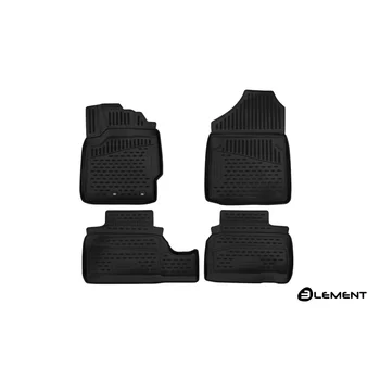 

3D mats in salon Toyota Vitz (130) 2010-2016 Gray. right steering wheel,