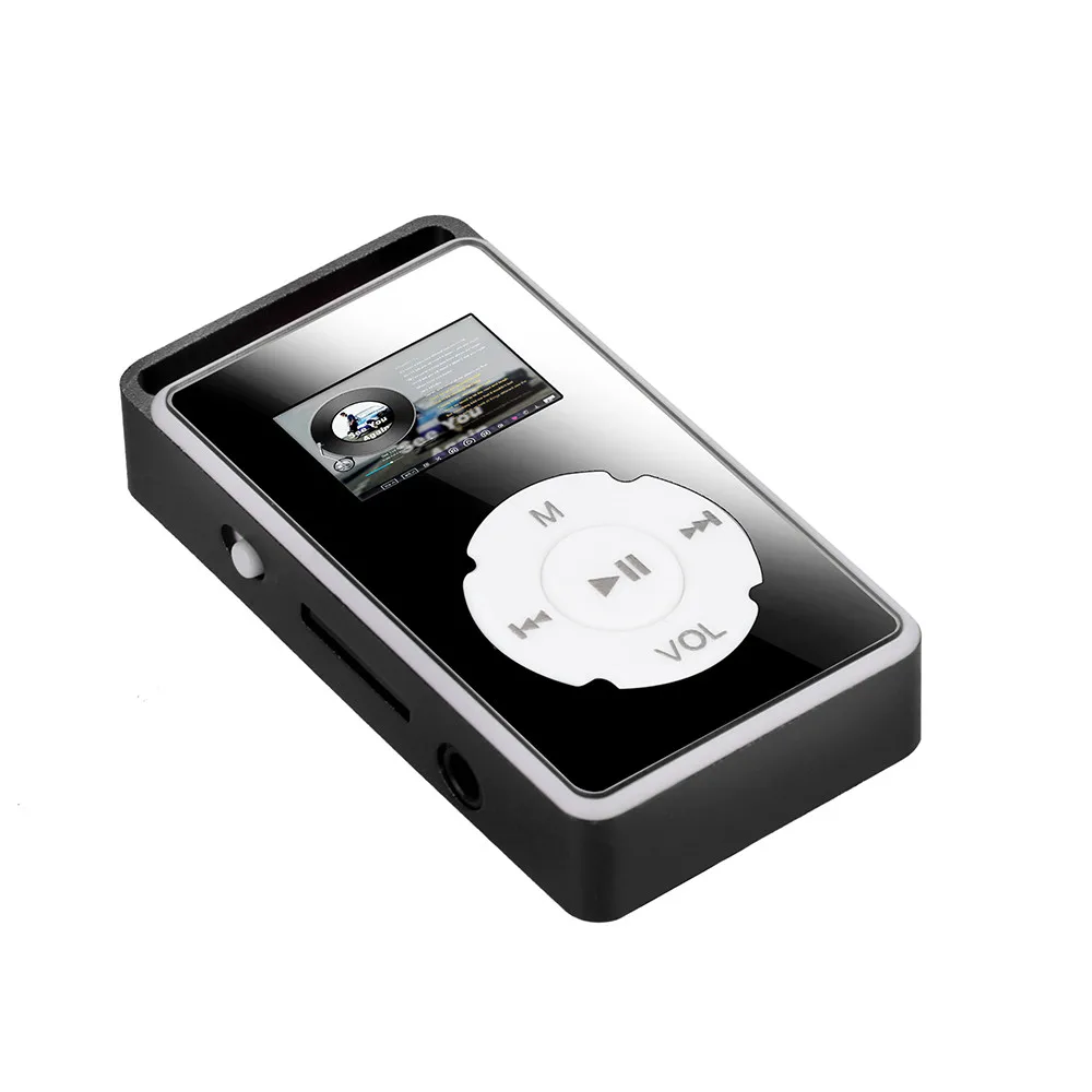 Простой, деликатный и Модный USB цифровой MP3-плеер ЖК-экран Поддержка Micro SD TF карта 32G зеркальная Музыка Медиа 0930 - Цвет: Black