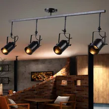 Скандинавский чердак светодиодный потолочный светильник Промышленный черный точечный подвесной светильник люстры спальня бар кафе магазин одежды лампа скандинавский