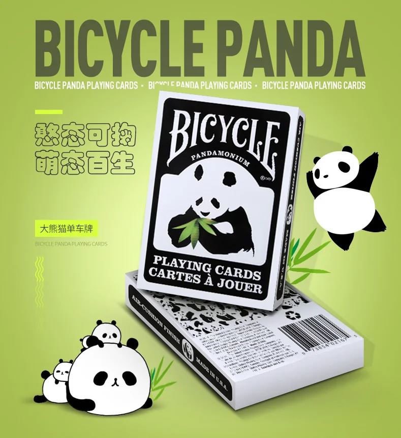Велосипед панда колода игральные карты черный и белый покер Pandamonium Волшебный реквизит Волшебные трюки игрушки для профессионального волшебника