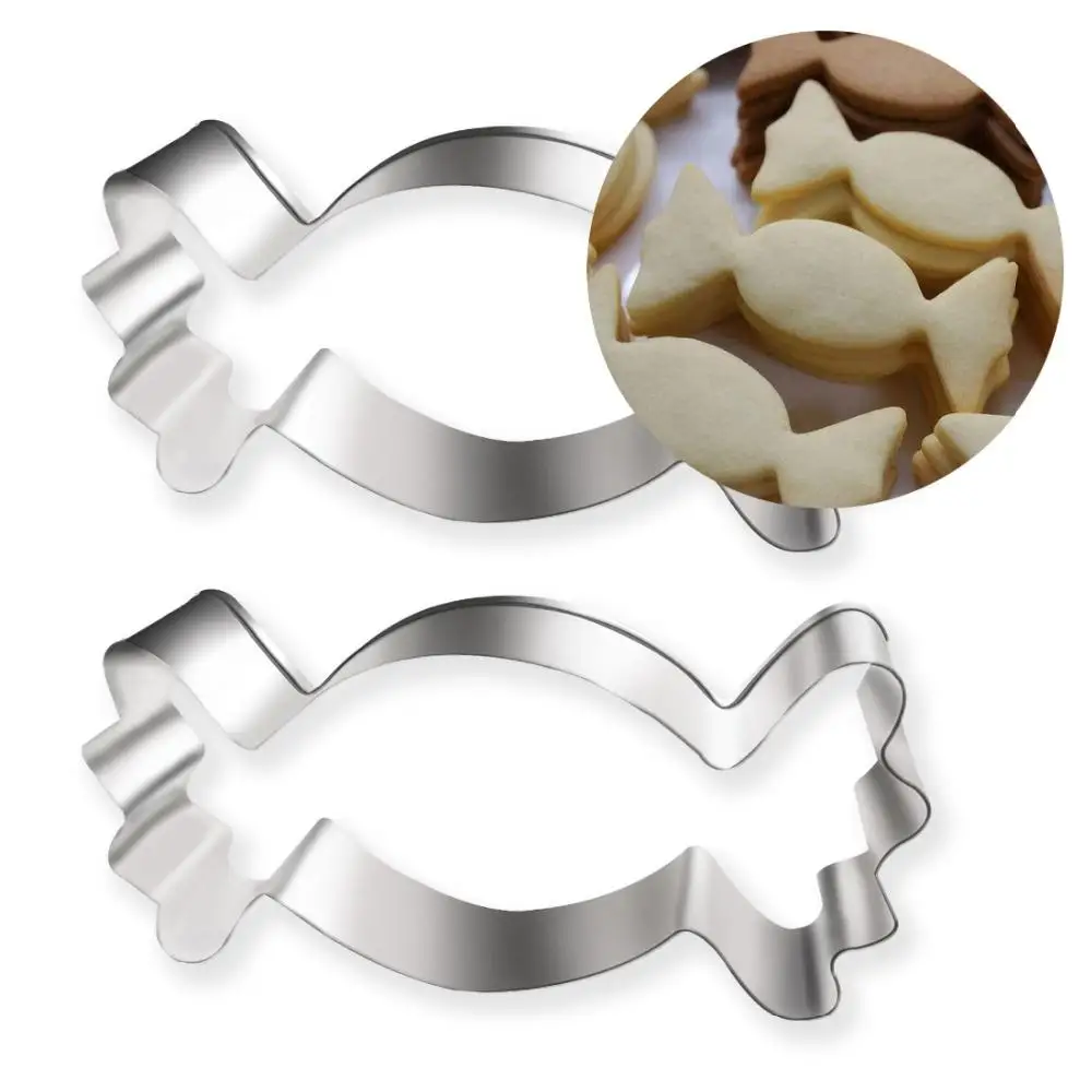 Cookie Cutter Baking Mold Cookie Mould Cookie Printing Mold Baking Decorating Tools Cake Lace Mold 3D Stainless Steel Cake Cookie Cutter Candy Shape Mold Vegetable Kitchen Baking Tool