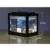 USB Mini Fish Tank Betta Mini Aquarium with LED Light Creative Building block home office Tea Table decoration Fish Feeding box