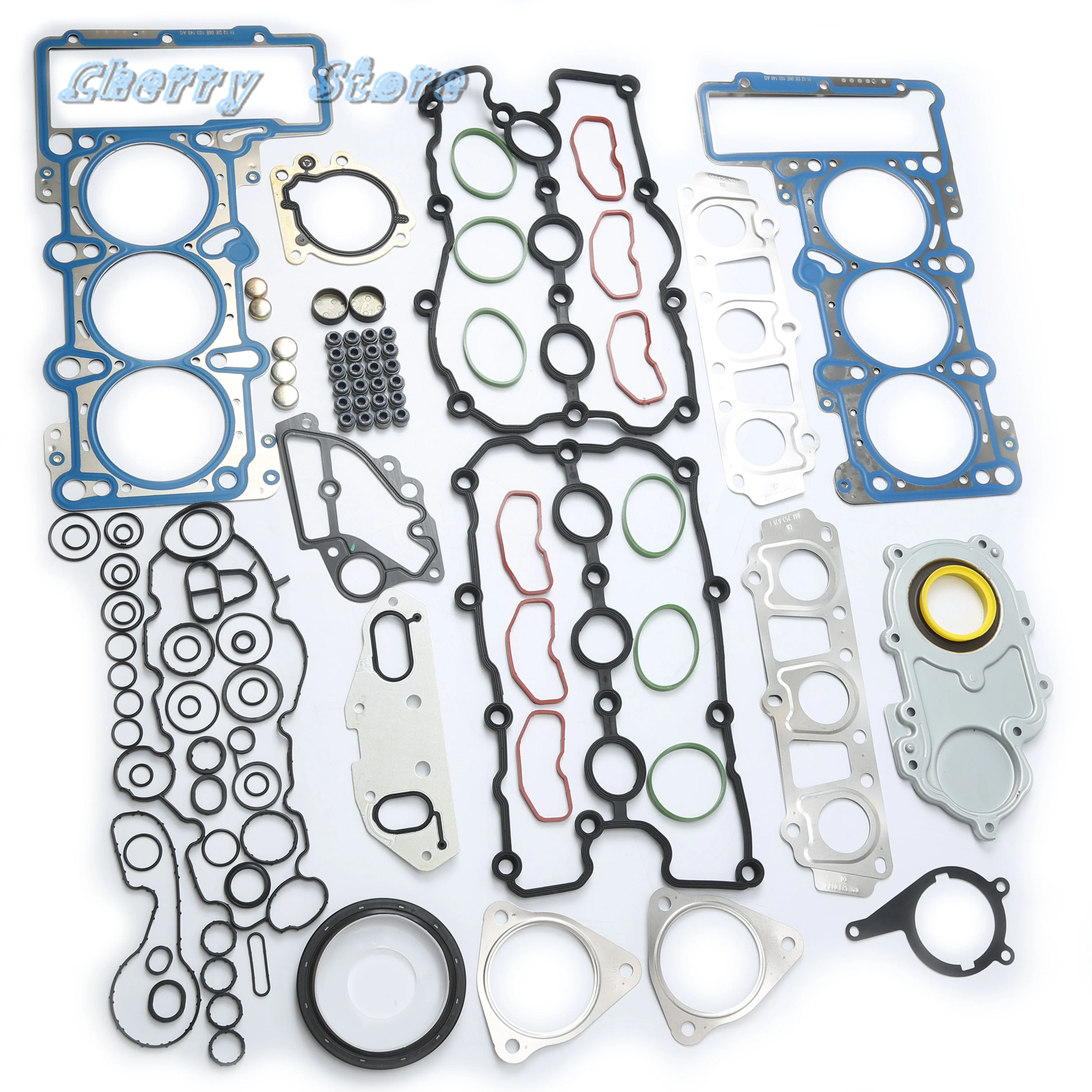 06E 103 148 AD Engine Cylinder Head Valve Cover Gasket Seal Kit For Audi A4 A6 Quattro Q5 Q7 VW Touareg 3.0TFSI 06E103149AG