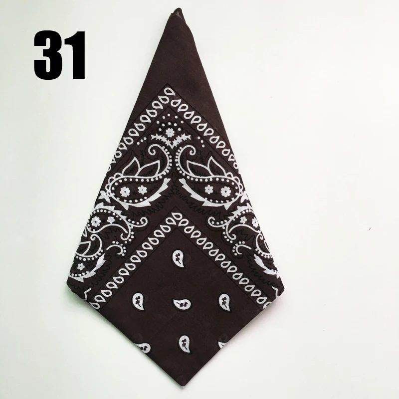 Square Scarf Unisex Hip Hop Black Bandana Kerchief Fashion Street Dance Riding Wrist Wraps Head Square Scarves Print Handchief