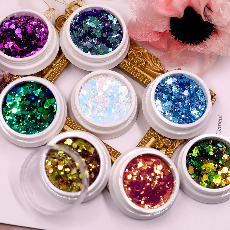 Iridescent Flakes Gold Pink White Flakes Slices Chrome Pigment Dust Nail Powder Glitter Sequins Nail Art Decoration Manicures nail powder nail flakes nail pigment nail glitter nail decoration nail decorations
