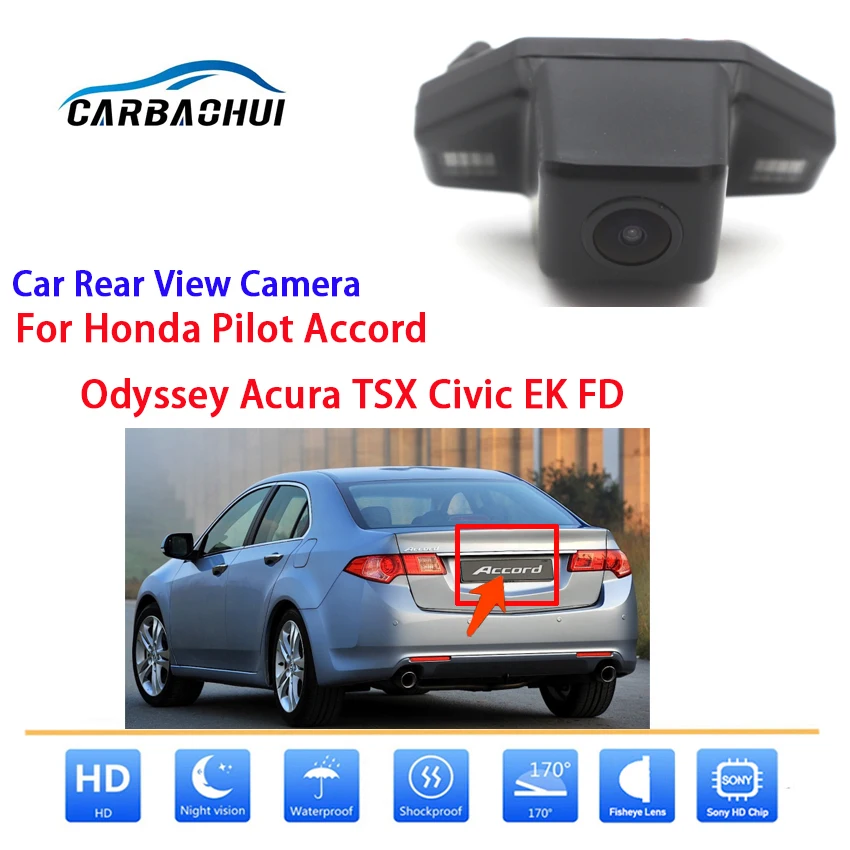 Автомобильная камера заднего вида для Honda Pilot Accord Odyssey Acura TSX Civic EK FD Full HD функция