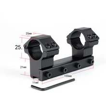 Охотничья 100 мм цельное крепление 25,4 мм 1 дюйм высокопрофильные кольца крепления для 11 мм ласточкин хвост. 22 направляющая для пневматического пистолета
