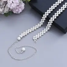 Bridal Belt Rhinestone for Woman Beaded Pearls Belts for Dresses Pearl Belts for Ladies Sash  Bridal Belt Wedding Accessories