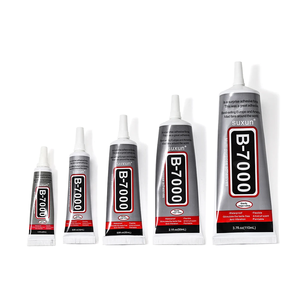 Multipurpose Suxun B7000 Medium Adhesives Transparent Liquid Glue 15ml 50ml  110ml - China Adhesive E6000, Jewelry Glue