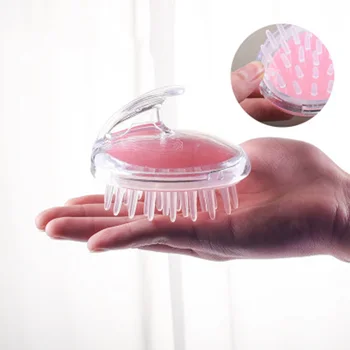 

1 Pcs Comb Handheld Meridian Massage Wide Tooth Silicone Shampoo Scalp Shower Washing Hair Massage Massager Brush Comb