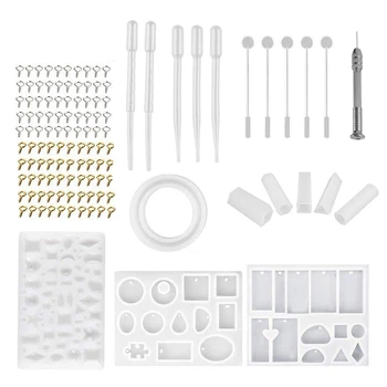 

Diy Jewelry Casting Molds Tools Set Silicone Resin Molds for Epoxy Resin, Uv Resin, Resin Jewelry Molds for Jewelry Craft Maki