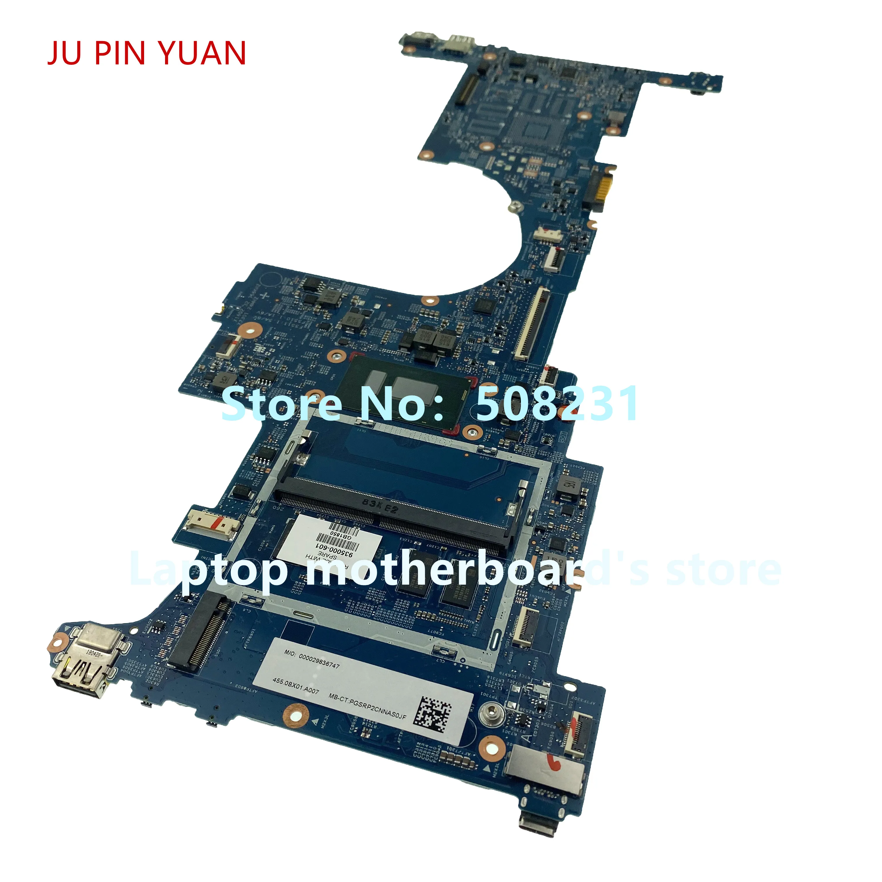  JU PIN YUAN For HP ENVY X360 CONVERTIBLE 15-BP Notebook 4GB i5-8250U Motherboard 935000-601 935000-