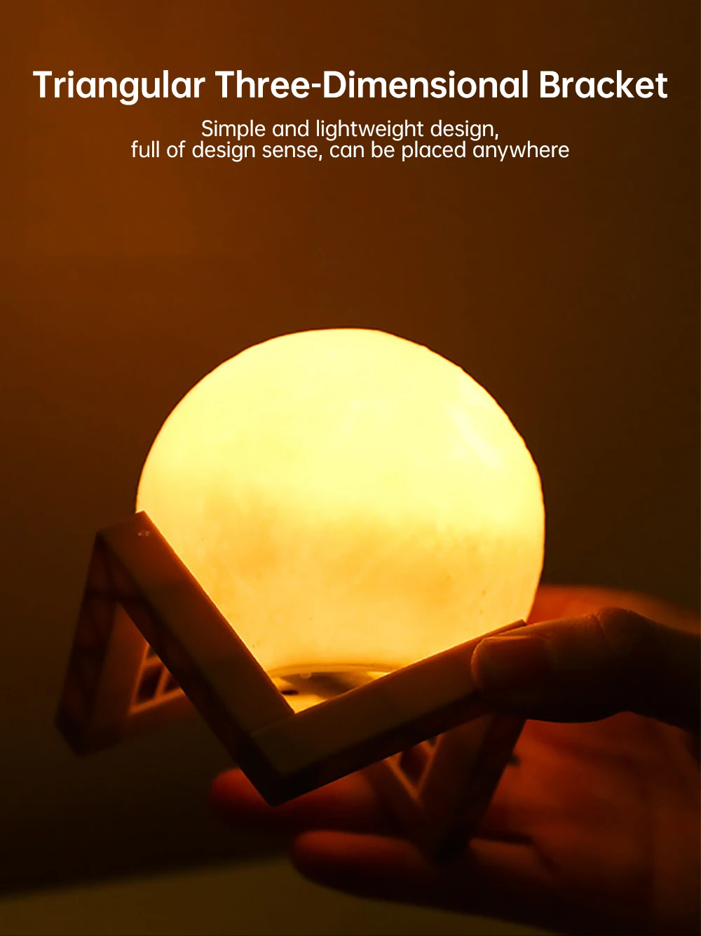 hatch night light LED Night Light 3D Print Moon Lamp 8CM/12CM Battery Powered With Stand Starry Lamp 7 Color Bedroom Decor Night Lights Kids Gift hatch night light