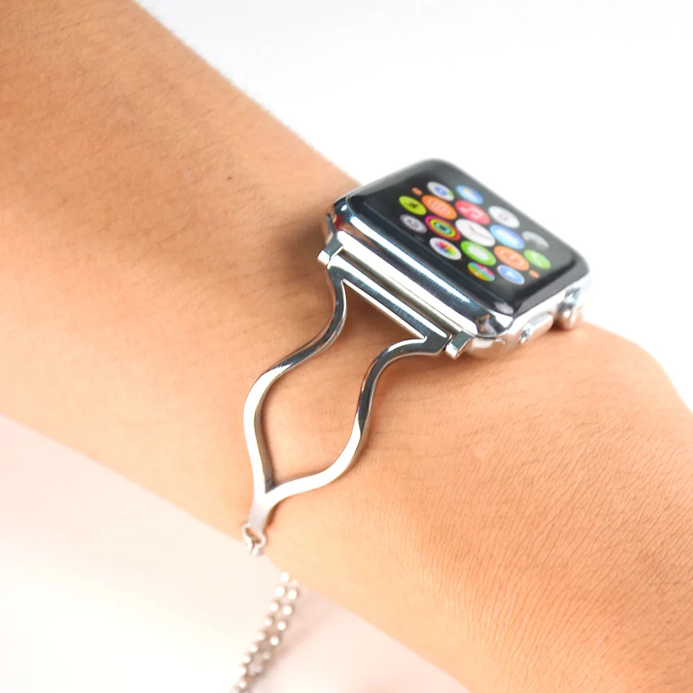 Ремешок геометрической формы для Apple Watch band Series 5 4 3 2 iwatch классический стильный